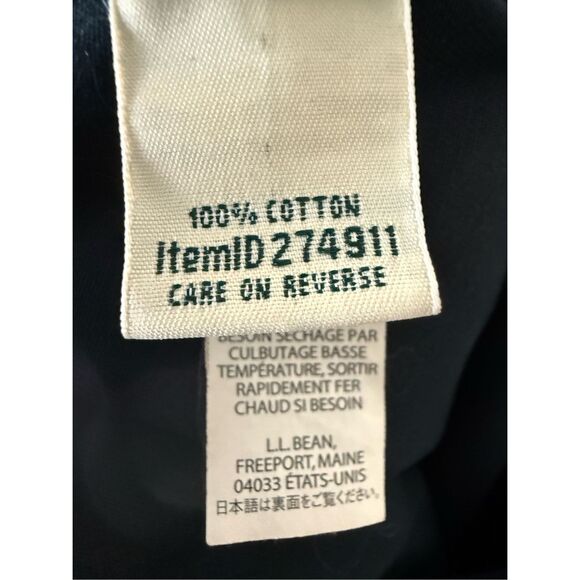 L.L. Bean NWT Original Fit Skirt Womens 20 Straight Navy Cotton Academia Item 27 - Picture 5 of 5